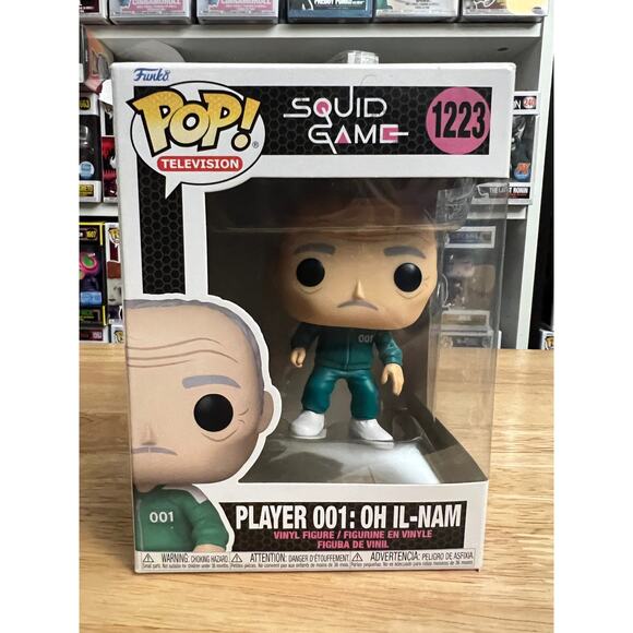 Player 001 Oh Il-Nam Squid Game Funko Pop #1223 Television TV Netflix Games Old - Picture 1 of 6